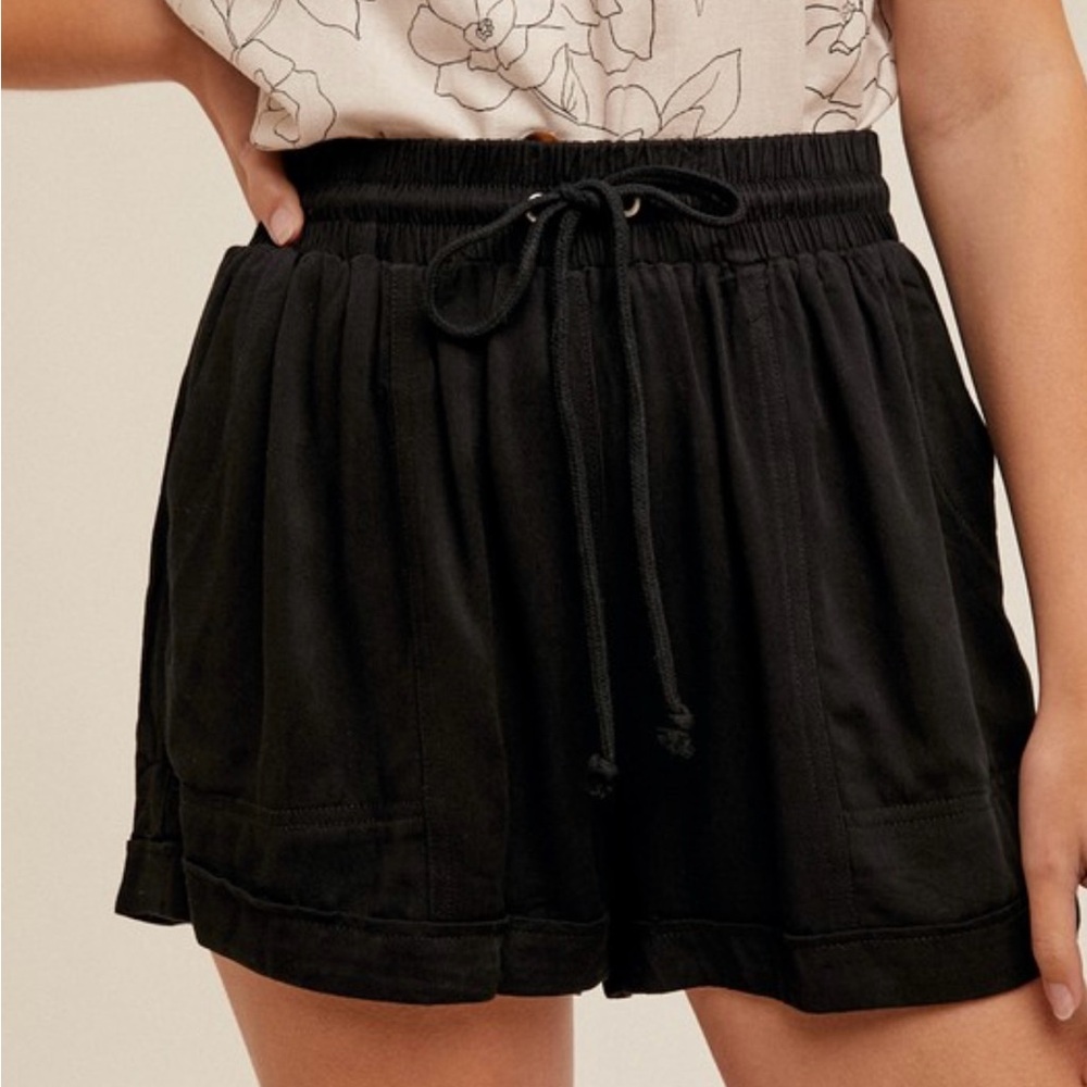 NWT Black Women's Drawstring Shorts